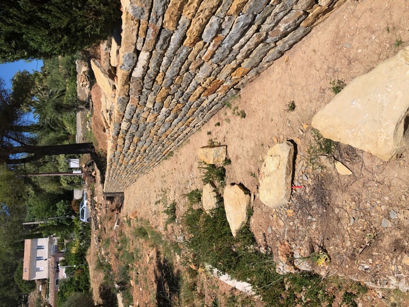Mur cloture en pierres naturelles